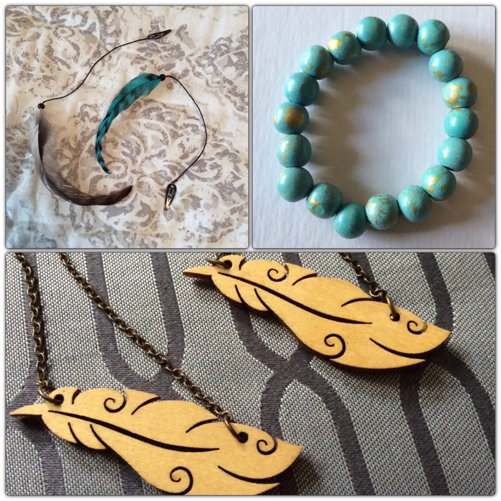 Boho Feather Accessories Bundle